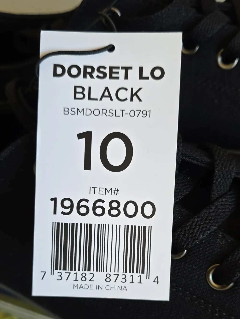 Ben Sherman Dorset Lo NWT Size 10 Black